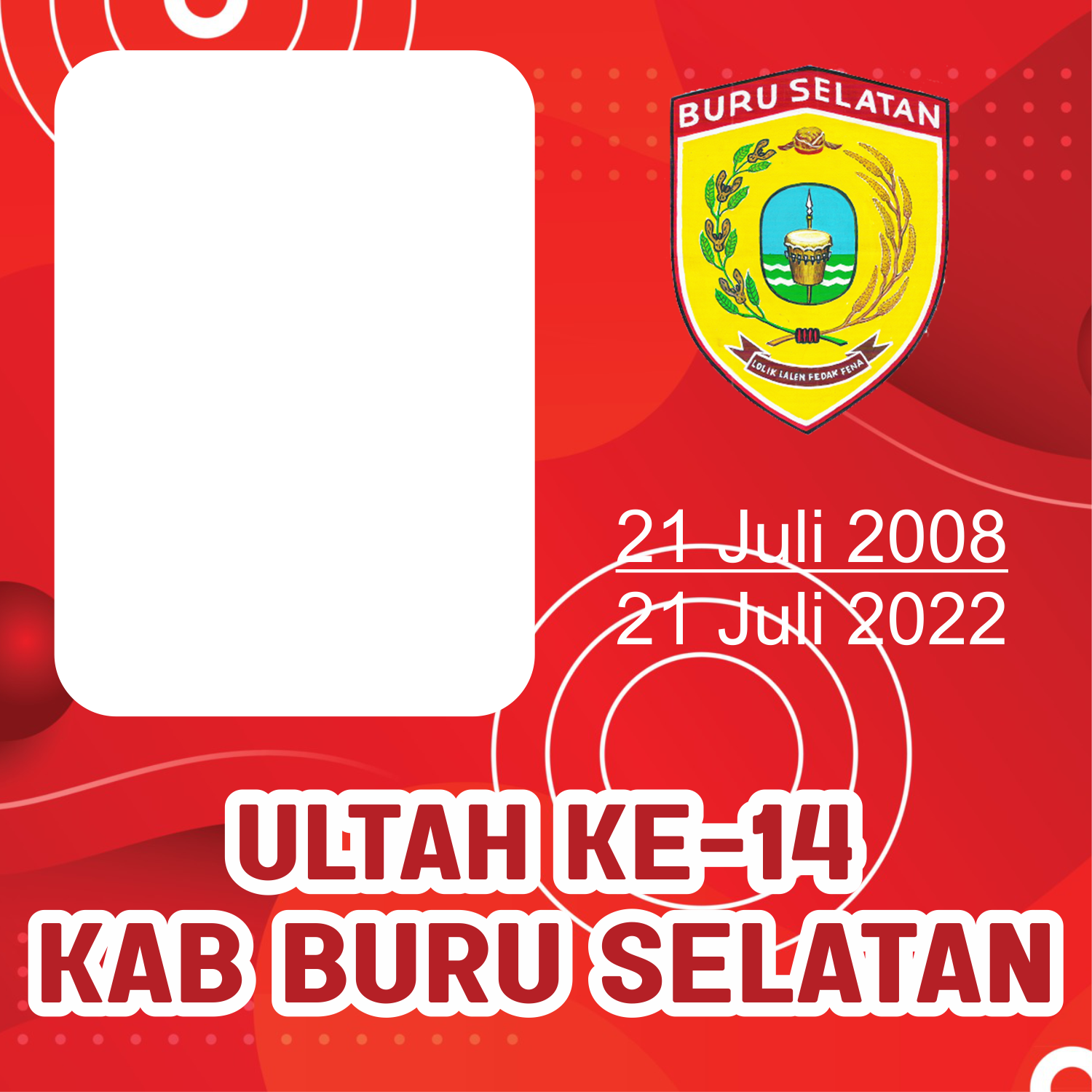 Twibbon Ultah Ke 14 Kabupaten Buru Selatan 2022 3991